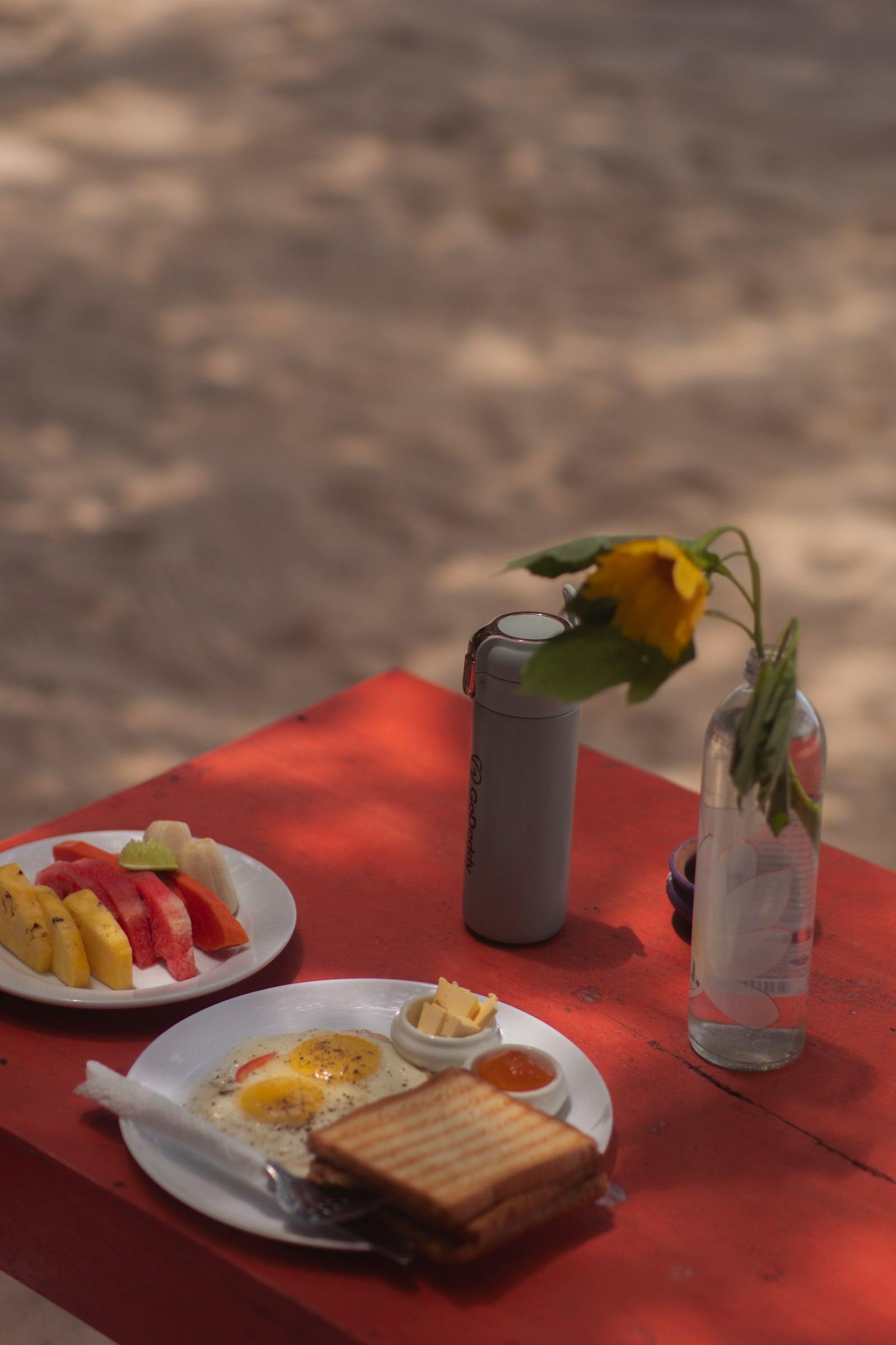 Breakfast at the villa